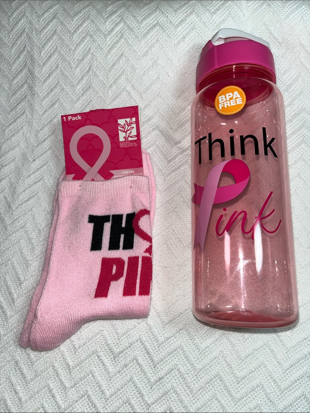 Think! Pink Pink BPA-Free Water Bottle